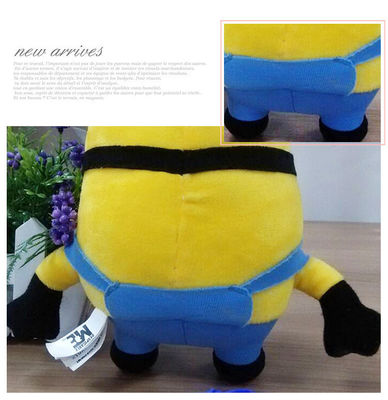 Λίγο κίτρινο κουκλών Minions βελούδου παιχνιδιών μαξιλάρι κοριτσιών νονών γνήσιο