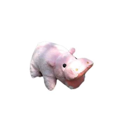 Ρόδινα γεμισμένα Hippo ζωικά παιχνίδια βελούδου παιδιών μωρών