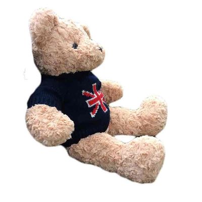 Το Warmness χαριτωμένο μαλακό γεμισμένο Teddy αντέχει το προσαρμοσμένο για χάδια παιχνίδι βελούδου