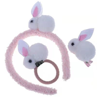 Headband βελούδου κουνελιών cOem μαλακά εξαρτήματα παιχνιδιών Headdress σχοινιών τρίχας Chiliren