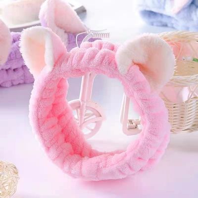 Χαριτωμένα Headband βελούδου Makeup αυτιών γατών απλά βελούδου τρίχας εξαρτήματα παιχνιδιών ζωνών μαλακά