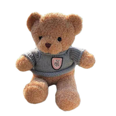 κούκλα Teddy κουρελιών βελούδου 25cm η καφετιά αντέχει το δώρο γενεθλίων φίλων