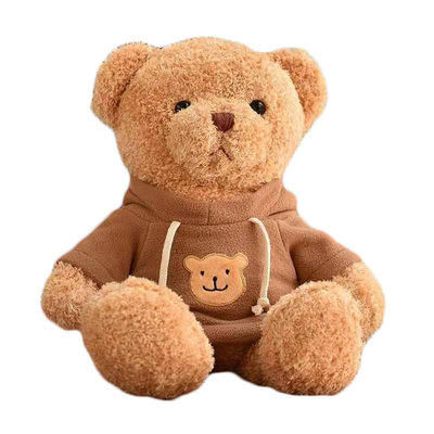 30cm κόκκινο χαριτωμένο μικρό Hoodie Teddy αντέχουν το μαξιλάρι ύπνου κοριτσιών παιχνιδιών βελούδου