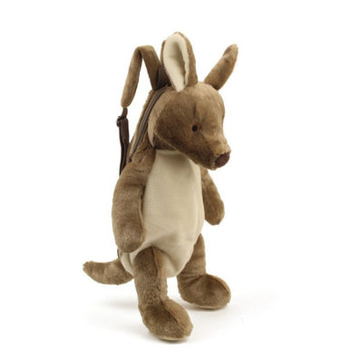 Παραγωγή ODM σακιδίων πλάτης των κοντών βελούδου υφάσματος ζωικών παιδιών σακιδίων πλάτης