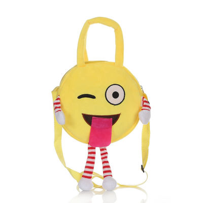 Washable σακίδιο πλάτης βελούδου Emoji μηχανών με το βαμβάκι PP που γεμίζουν