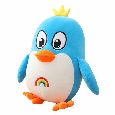 Washable 20cm ρόδινο παιχνίδι βελούδου Penguin χεριών cOem για την εγχώρια διακόσμηση
