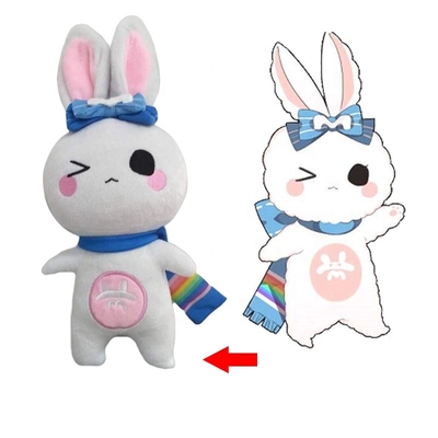 Γεμισμένο παιχνίδι λαγουδάκι Kawaii βελούδο με την πιστοποίηση EN71