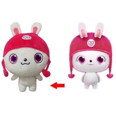 Γεμισμένο παιχνίδι λαγουδάκι Kawaii βελούδο με την πιστοποίηση EN71