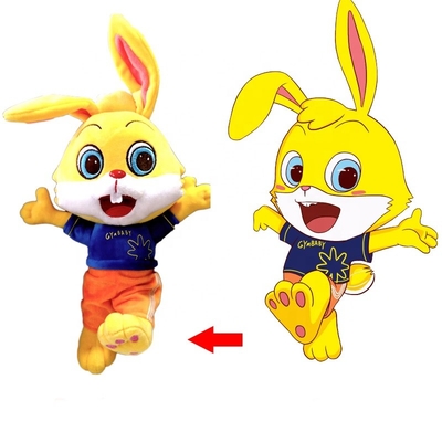 Γεμισμένο παιχνίδι λαγουδάκι Kawaii βελούδο με την πιστοποίηση EN71