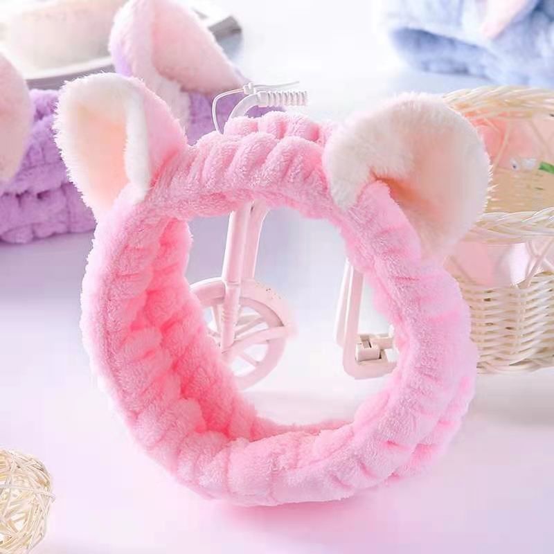 Χαριτωμένα Headband βελούδου Makeup αυτιών γατών απλά βελούδου τρίχας εξαρτήματα παιχνιδιών ζωνών μαλακά