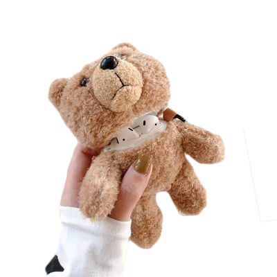 Το Teddy αντέχει κουκλών της Apple το ασύρματο βελούδο περίπτωσης κασκών προστατευτικό