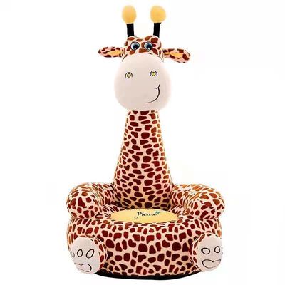 Giraffe ζώο κινούμενων σχεδίων καναπέδων βελούδου παιδιών λίγη έδρα μωρών παιδικών σταθμών καναπέδων